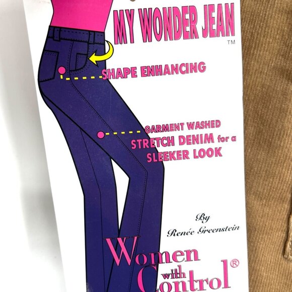 NWT Women with Control Corduroy High Rise Straight Leg Stretch Brown Pants 26WP - Picture 8 of 9